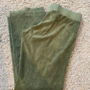 Original Green Juicy Couture Terry Cloth Sweat Pants